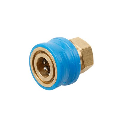 Connector 1/4″ F → 1/4″ Coupler — Brass + Rubber — GKF-SPR-0116