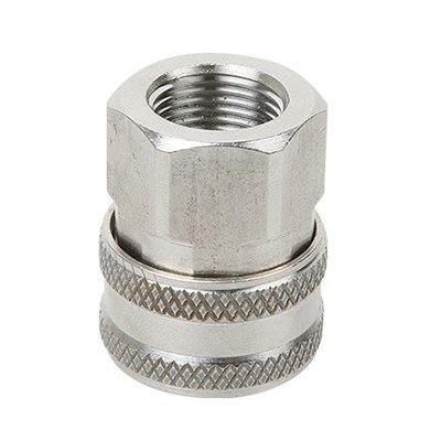 Connector 3/8″ F → 3/8″ Coupler — Stainless Steel 201 — GKF-SPR-0125