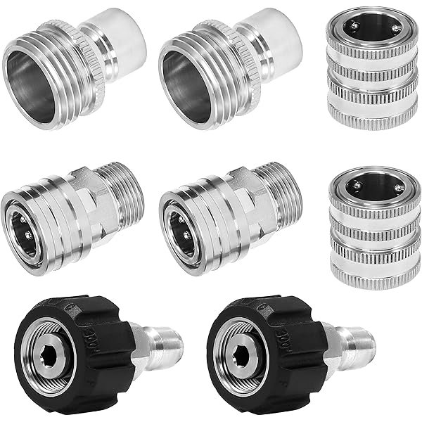 Connector M22/14 — Set of 8, Stainless Steel 304 — GKF-SPR-0139