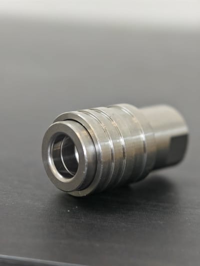 Connector 1/4″ F Coupler, Self-Locking — Stainless Steel 304 — GKF-SPR-0115, view 2 of 5