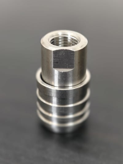 Connector 1/4″ F Coupler, Self-Locking — Stainless Steel 304 — GKF-SPR-0115, view 5 of 5