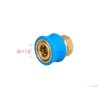 Connector 1/4″ F → 1/4″ Coupler — Brass + Rubber — GKF-SPR-0116, view 4 of 4