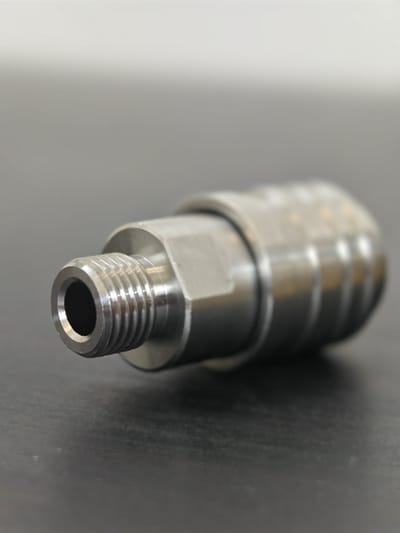 Connector 1/4″ M Coupler, Self-Locking — Stainless Steel 304 — GKF-SPR-0119