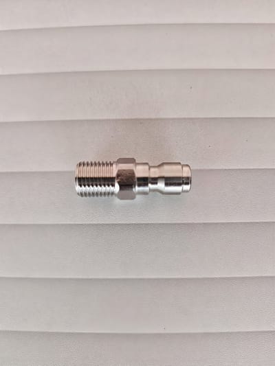 Connector 1/4″ M → 1/4″ Plug — Stainless Steel 201 — GKF-SPR-0122, view 2 of 3