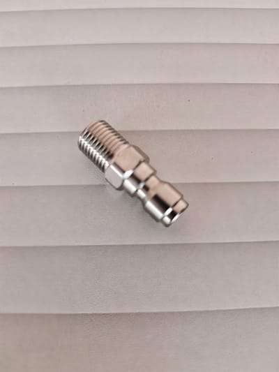 Connector 1/4″ M → 1/4″ Plug — Stainless Steel 201 — GKF-SPR-0122, view 3 of 3