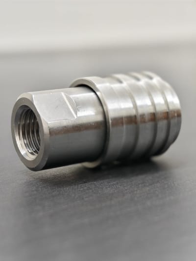Connector 3/8″ F Coupler, Self-Locking — Stainless Steel 304 — GKF-SPR-0124, view 3 of 3