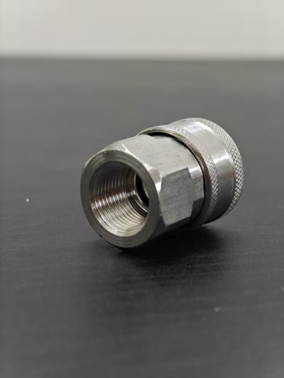 Connector 3/8″ F → 3/8″ Coupler — Stainless Steel 201 — GKF-SPR-0125, view 3 of 3