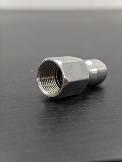 Connector 3/8″ F → 3/8″ Plug — Stainless Steel 201 — GKF-SPR-0126, view 2 of 2