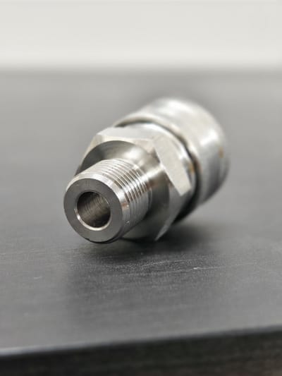 Connector 3/8″ M → 3/8″ Coupler — Stainless Steel 201 — GKF-SPR-0129, view 2 of 2