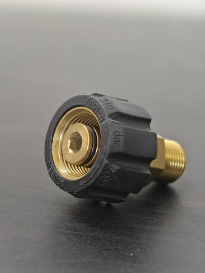 Connector M22/14 F → 3/8″ M — Brass + Rubber — GKF-SPR-0132, view 2 of 5
