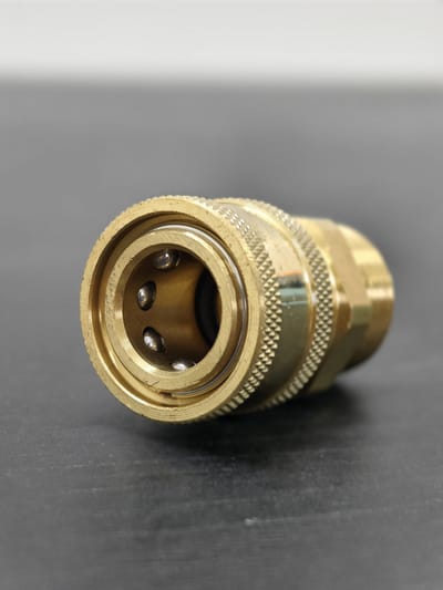 Connector M22/14 M → 3/8″ Coupler — Brass — GKF-SPR-0134, view 2 of 3