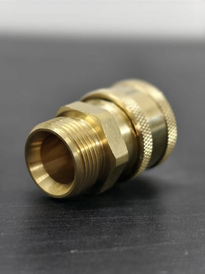 Connector M22/14 M → 3/8″ Coupler — Brass — GKF-SPR-0134, view 3 of 3