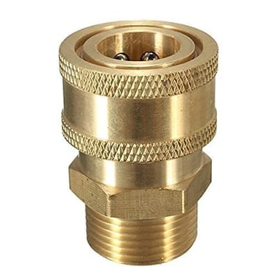 Connector M22/14 M → 3/8″ Coupler — Brass — GKF-SPR-0134
