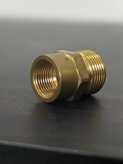 Connector M22/14 M → 3/8″ F — Brass — GKF-SPR-0135, view 2 of 4