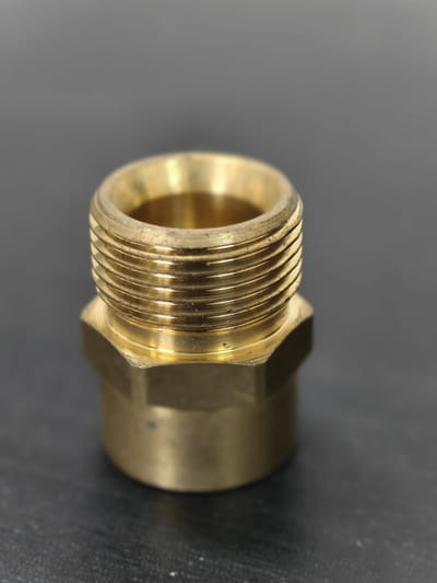 Connector M22/14 M → 3/8″ F — Brass — GKF-SPR-0135, view 3 of 4