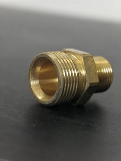 Connector M22/14 M → 3/8″ M — Brass — GKF-SPR-0136, view 2 of 4