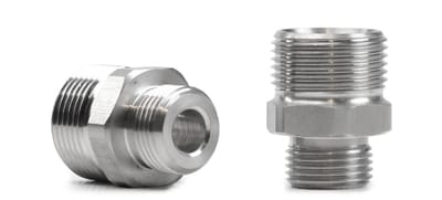 Connector M22/14 M → 3/8″ M — Stainless Steel 201 — GKF-SPR-0137